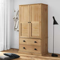 vidaXL Szafa VIGO, 90x55x170 cm, lite drewno sosnowe