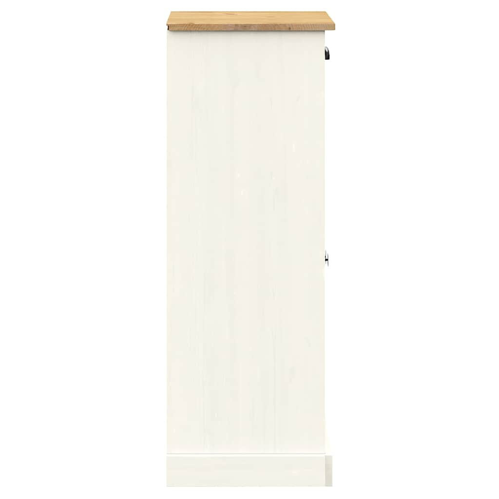vidaXL Szafka na buty VIGO, biała, 60x35x96 cm, lite drewno sosnowe