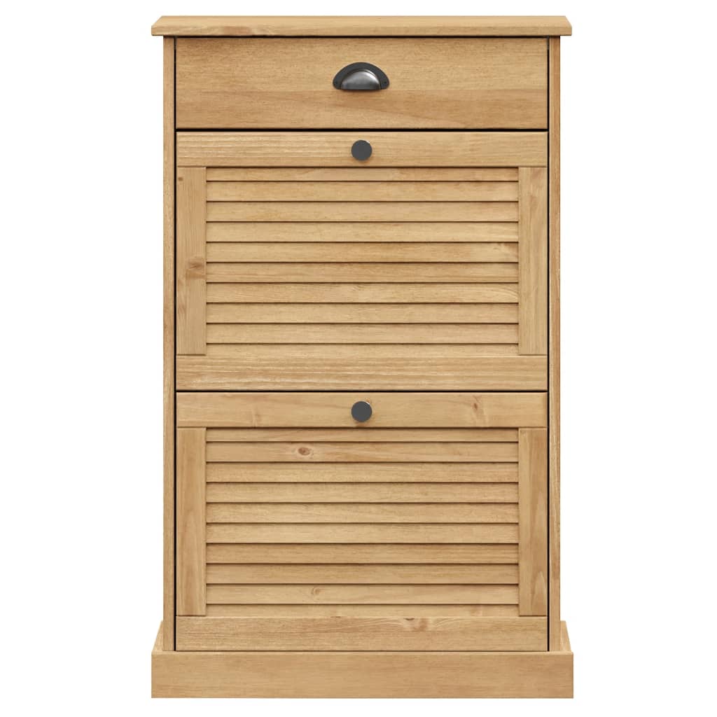 vidaXL Szafka na buty VIGO, 60x35x96 cm, lite drewno sosnowe