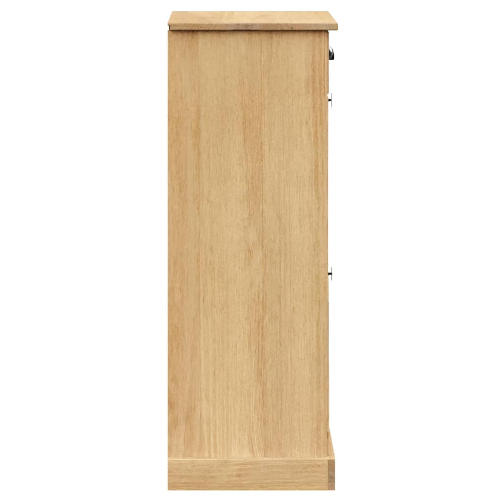 vidaXL Szafka na buty VIGO, 60x35x96 cm, lite drewno sosnowe