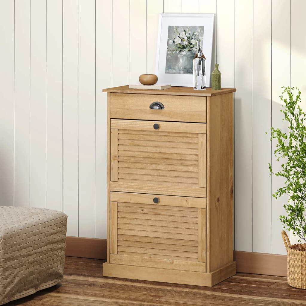 vidaXL Szafka na buty VIGO, 60x35x96 cm, lite drewno sosnowe