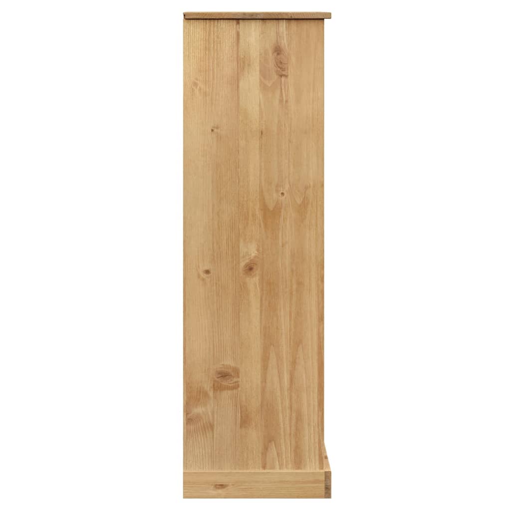 vidaXL Szafka na książki VIGO, 90x35x114,5 cm, lite drewno sosnowe