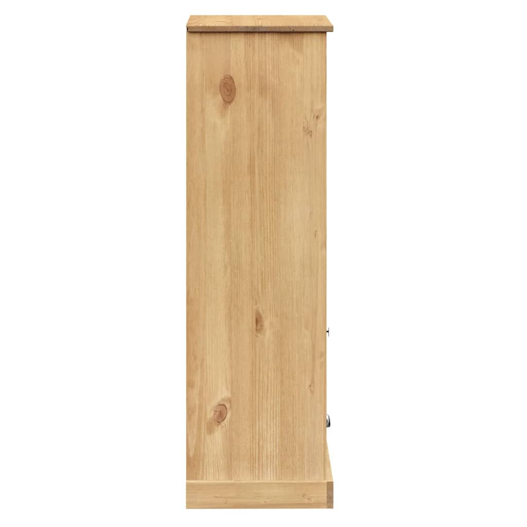 vidaXL Szafka na książki VIGO, 60x35x114,5 cm, lite drewno sosnowe