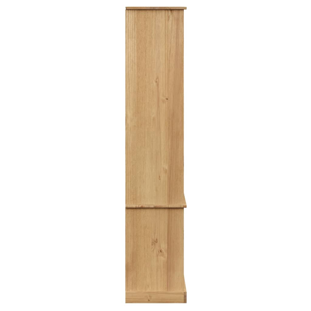 vidaXL Witryna VIGO, 85x35x170 cm, lite drewno sosnowe