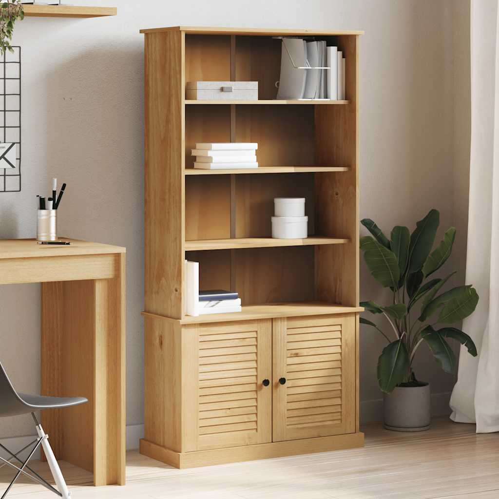 vidaXL Biblioteczka VIGO, 85x35x170 cm, lite drewno sosnowe