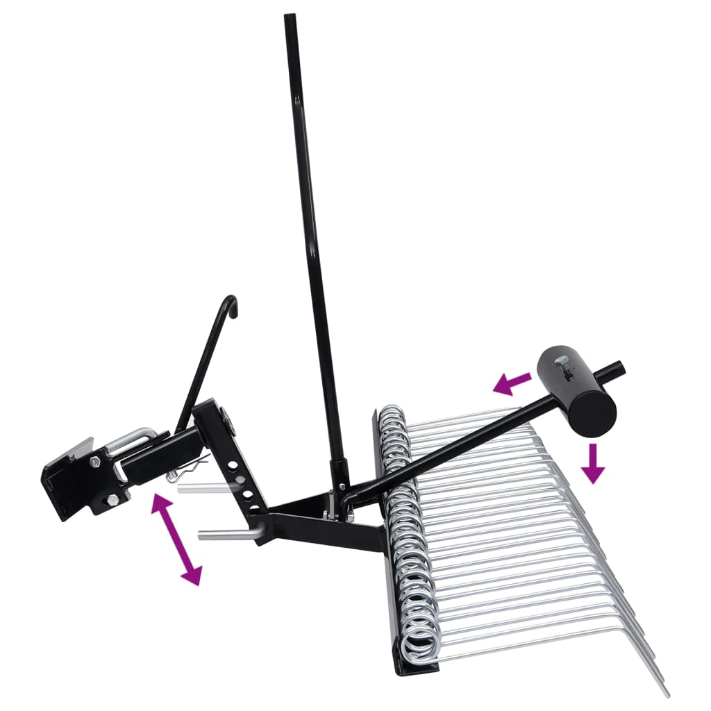 vidaXL Wertykulator do kosiarki samojezdnej, 109 cm