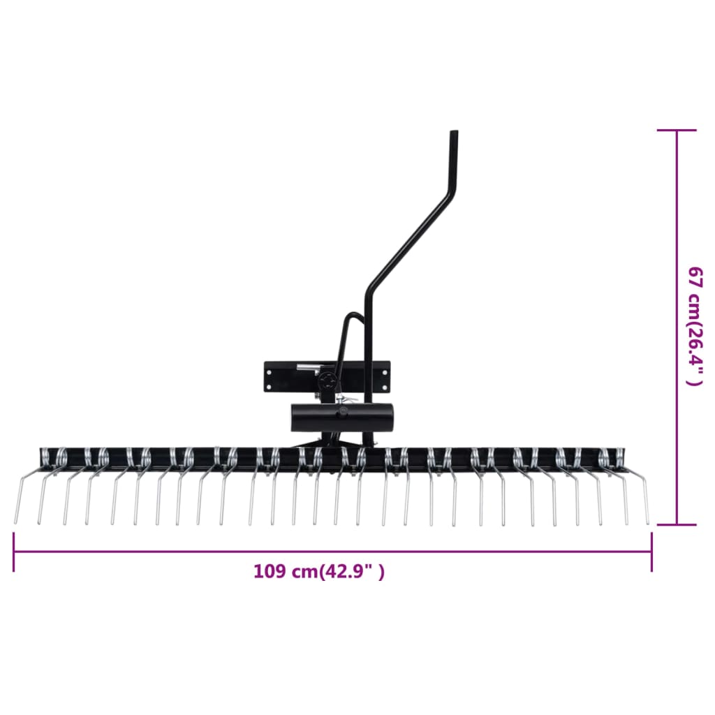 vidaXL Wertykulator do kosiarki samojezdnej, 109 cm