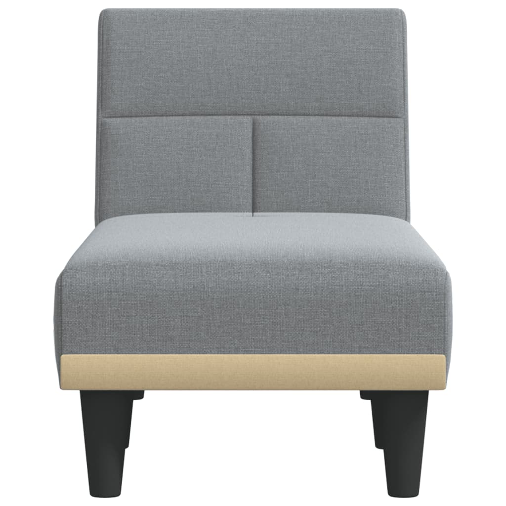 vidaXL Szezlong, jasnoszary, obity tkaniną