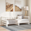 vidaXL Łóżko rozsuwane, białe, 2x(90x200) cm, lite drewno sosnowe