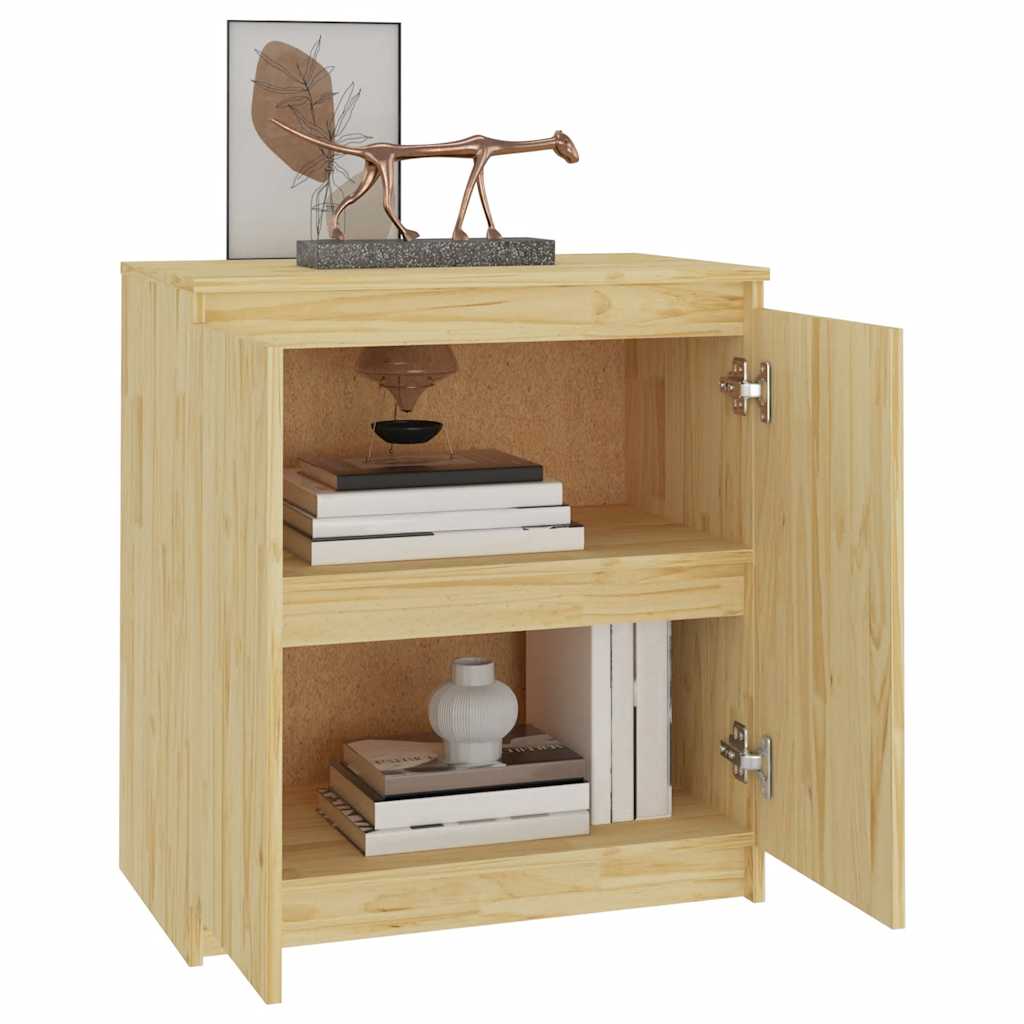 vidaXL Szafka, 60x36x65 cm, lite drewno sosnowe