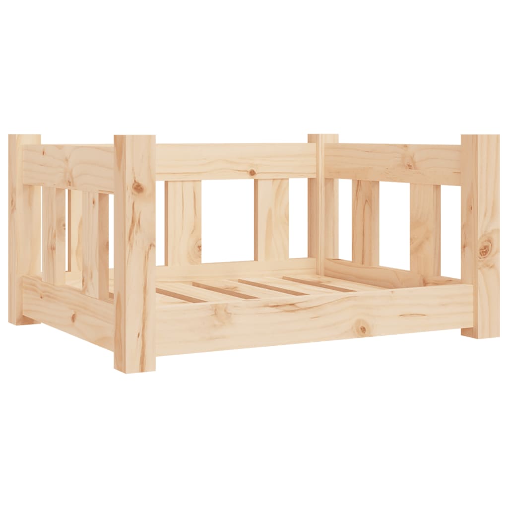 vidaXL Legowisko dla psa, 55,5x45,5x28 cm, lite drewno sosnowe