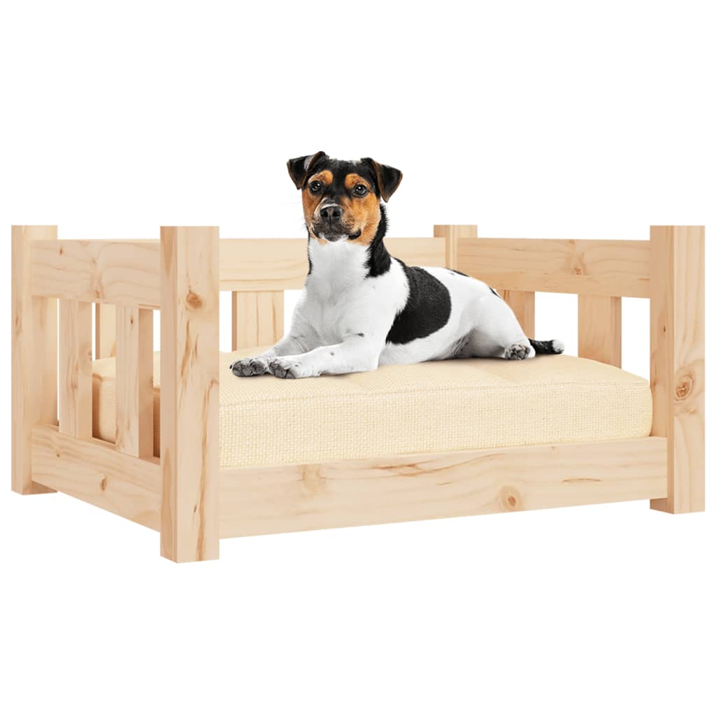 vidaXL Legowisko dla psa, 55,5x45,5x28 cm, lite drewno sosnowe