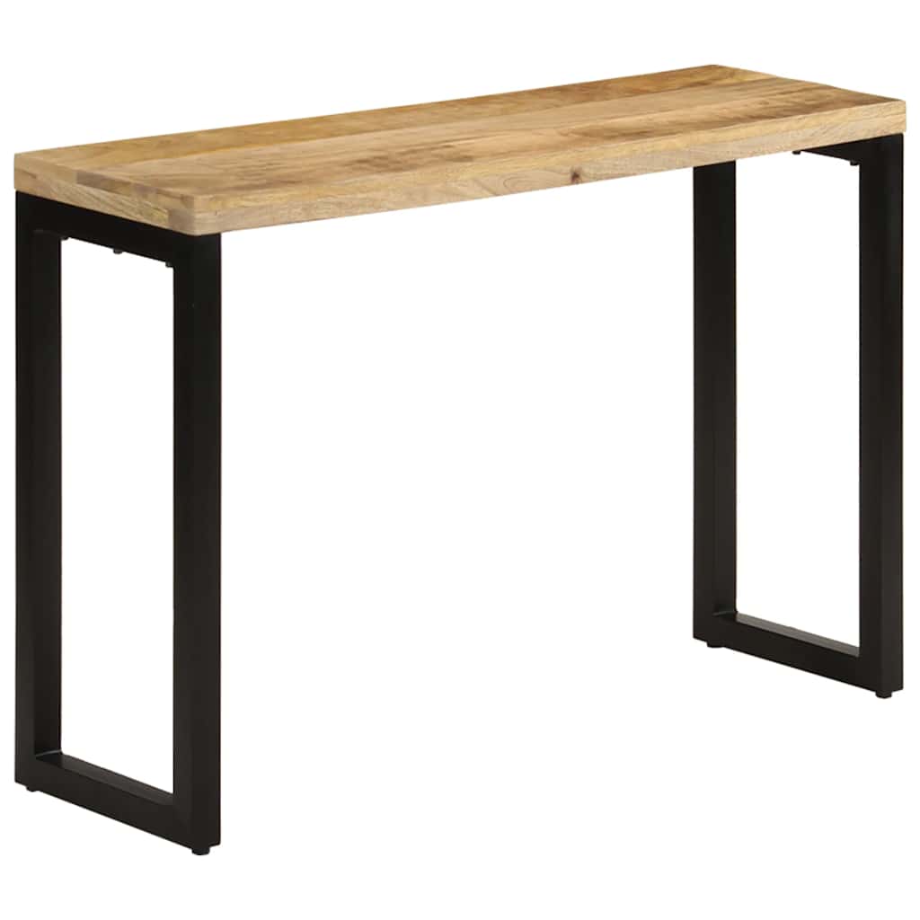 vidaXL Stolik konsolowy, 110x35x76 cm, surowe drewno mango