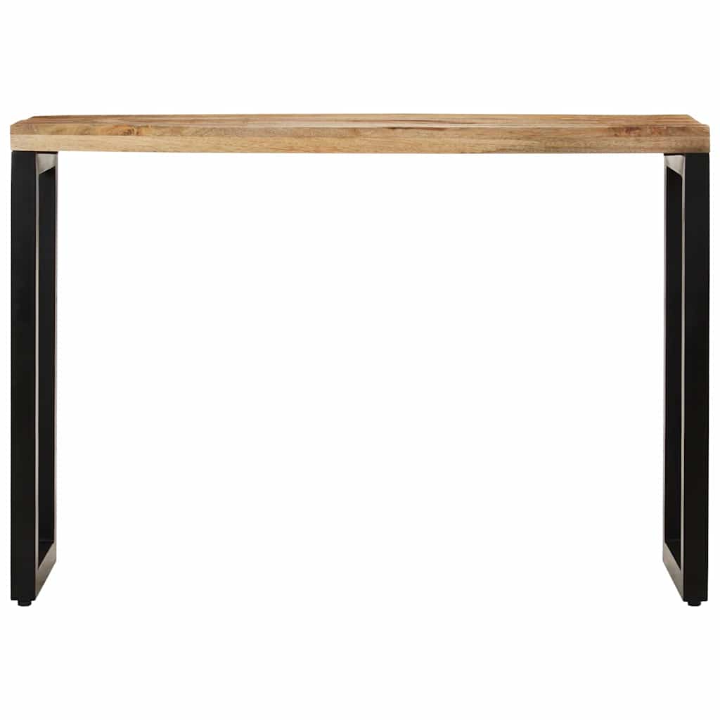 vidaXL Stolik konsolowy, 110x35x76 cm, surowe drewno mango