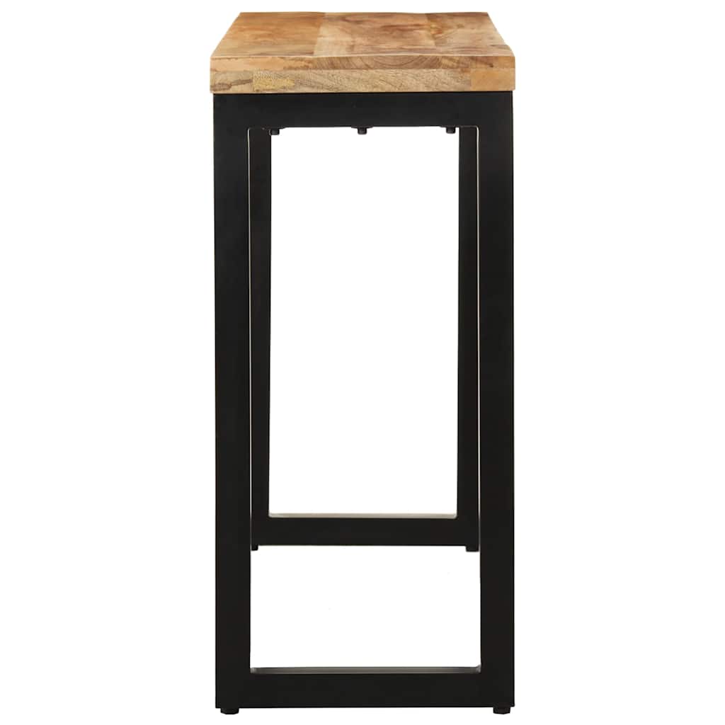 vidaXL Stolik konsolowy, 110x35x76 cm, surowe drewno mango