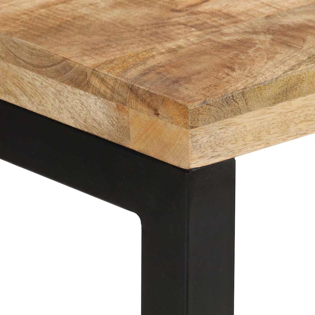 vidaXL Stolik konsolowy, 110x35x76 cm, surowe drewno mango