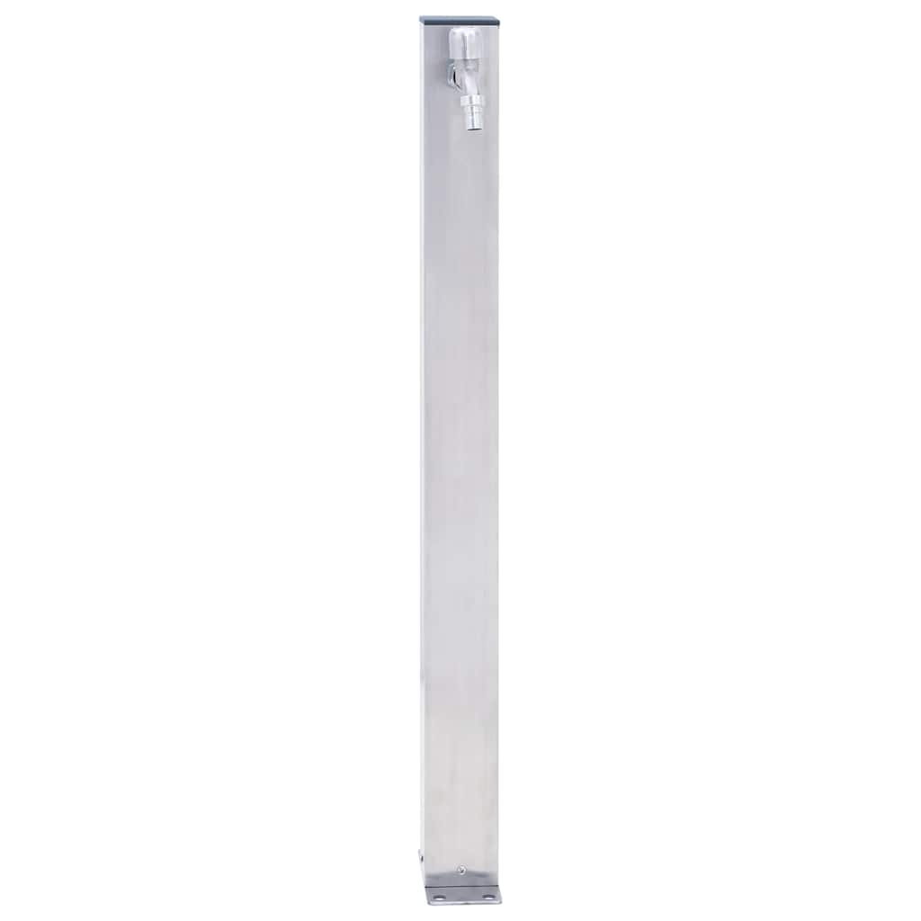 vidaXL Kran ogrodowy na kwadratowym słupku, 80 cm, stal nierdzewna