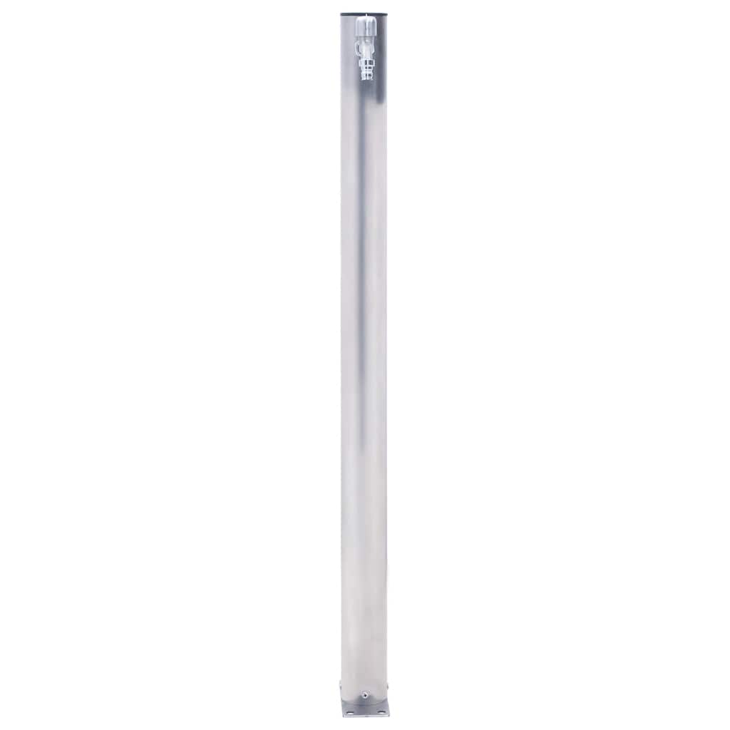 vidaXL Kran ogrodowy na okrągłym słupku, 40 cm, stal nierdzewna