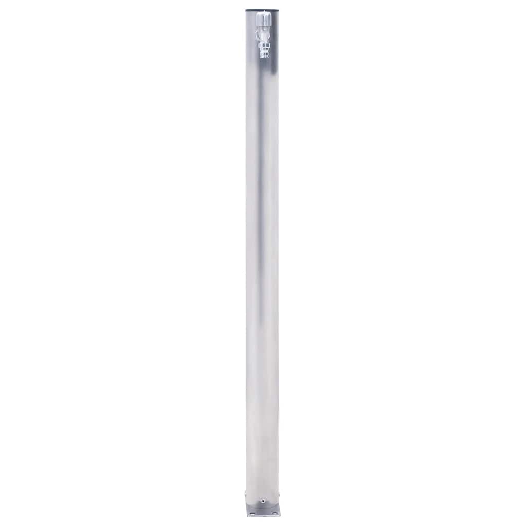 vidaXL Kran ogrodowy na okrągłym słupku, 60 cm, stal nierdzewna