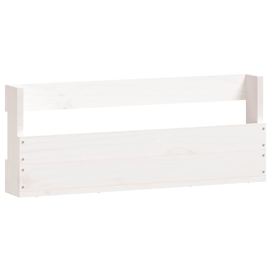 vidaXL Ścienne półki na buty, 2 szt., biały, 59x9x23 cm, sosna