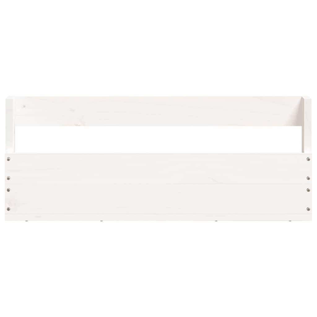 vidaXL Ścienne półki na buty, 2 szt., biały, 59x9x23 cm, sosna