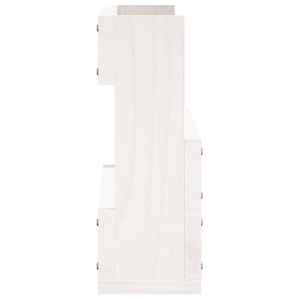 vidaXL Ścienne półki na buty, 2 szt., biały, 59x9x23 cm, sosna
