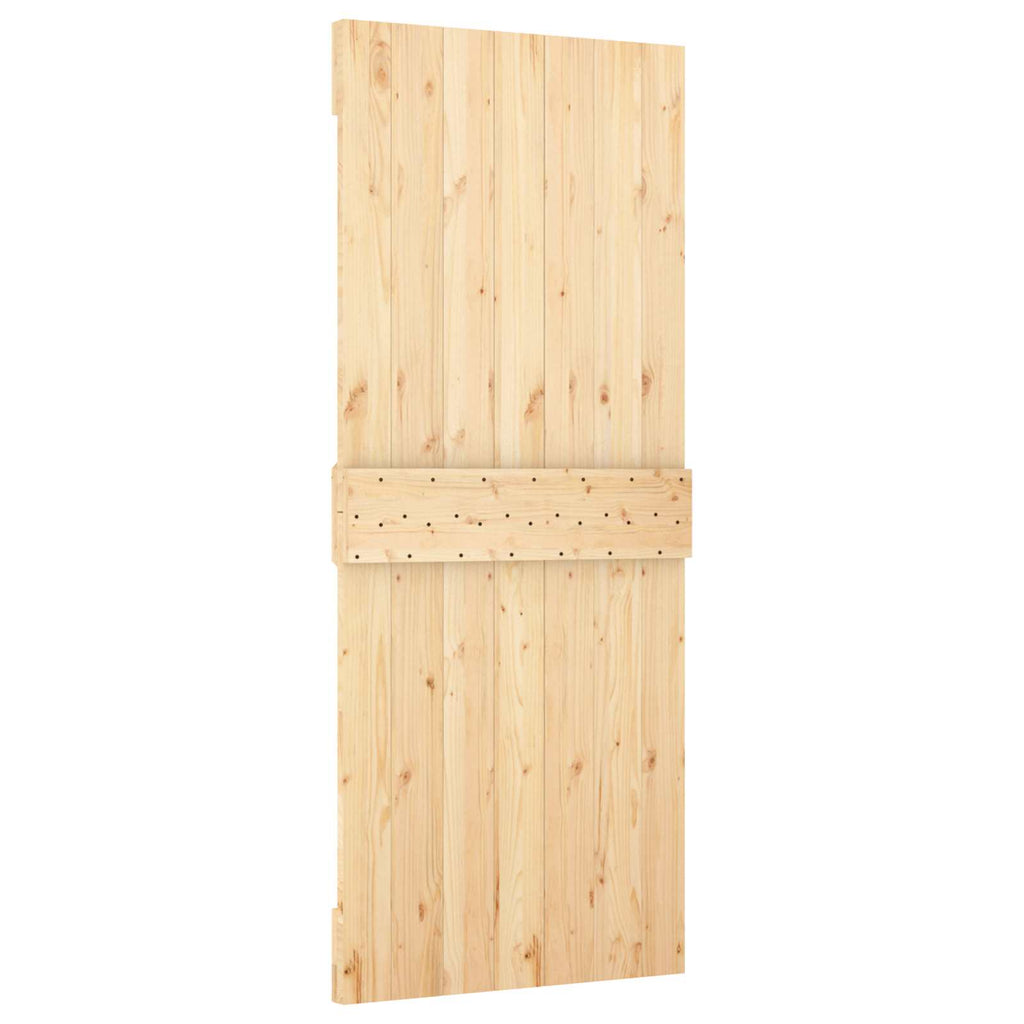 vidaXL Drzwi NARVIK Naturalny 85 x 210 cm Lite Drewno Sosnowe