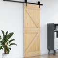 vidaXL Drzwi NARVIK Naturalny 95 x 210 cm Lite Drewno Sosnowe