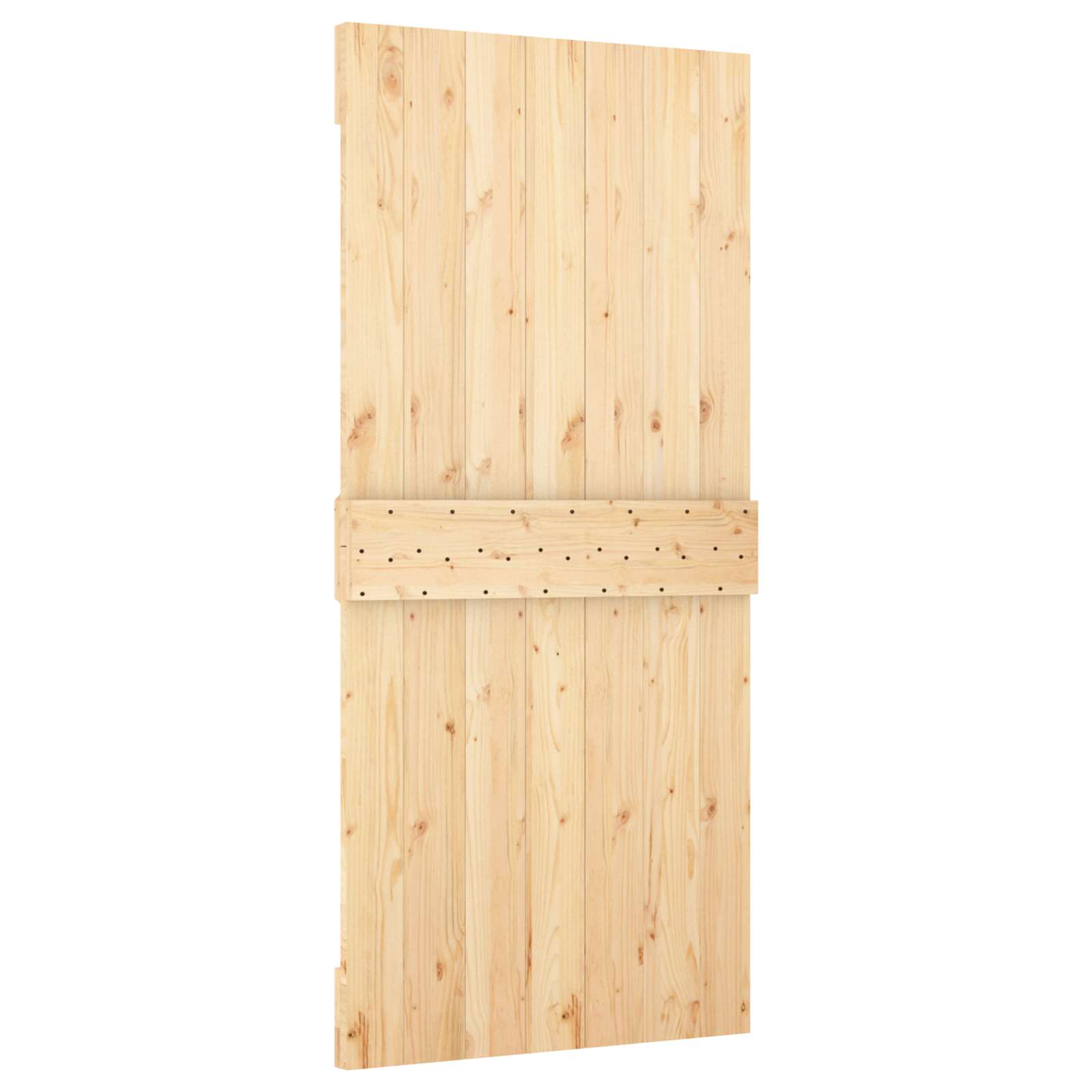 vidaXL Drzwi NARVIK Naturalny 95 x 210 cm Lite Drewno Sosnowe