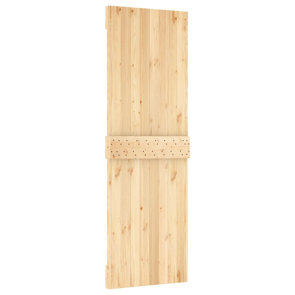 vidaXL Drzwi NARVIK Naturalny 70 x 210 cm Lite Drewno Sosnowe