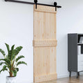 vidaXL Drzwi NARVIK Naturalny 95 x 210 cm Lite Drewno Sosnowe