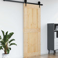 vidaXL Drzwi NARVIK Naturalny 90 x 210 cm Lite Drewno Sosnowe