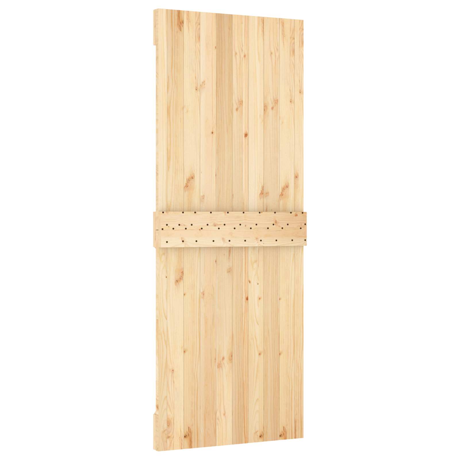 vidaXL Drzwi NARVIK Naturalny 80 x 210 cm Lite Drewno Sosnowe