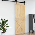 vidaXL Drzwi NARVIK Naturalny 90 x 210 cm Lite Drewno Sosnowe