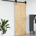 vidaXL Drzwi NARVIK Naturalny 100 x 210 cm Lite Drewno Sosnowe
