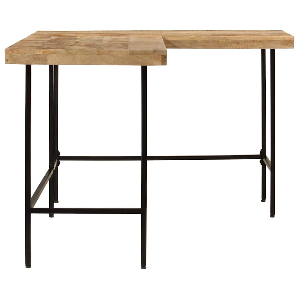 vidaXL Biurko, 165x110x77 cm, lite drewno mango i żelazo