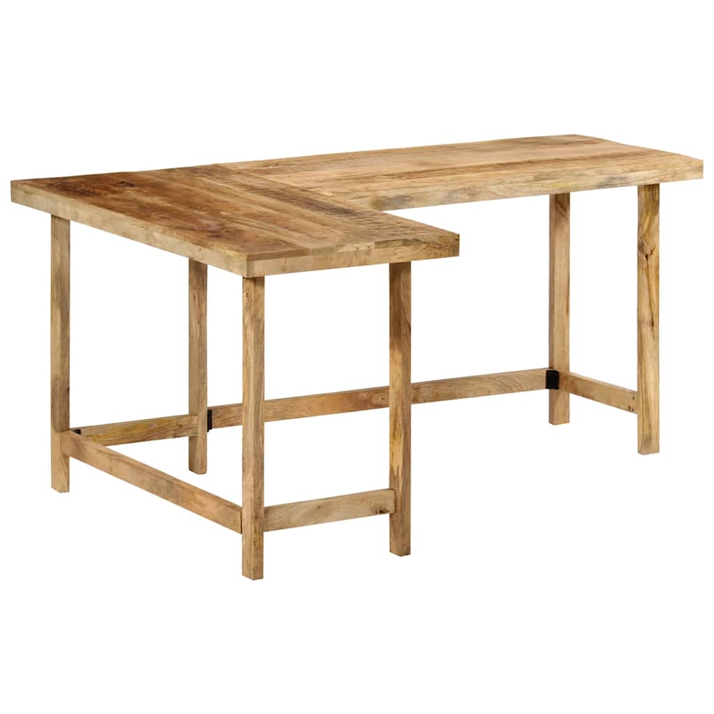 vidaXL Biurko, 165x110x75 cm, lite drewno mango