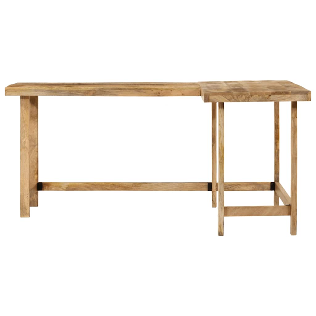 vidaXL Biurko, 165x110x75 cm, lite drewno mango