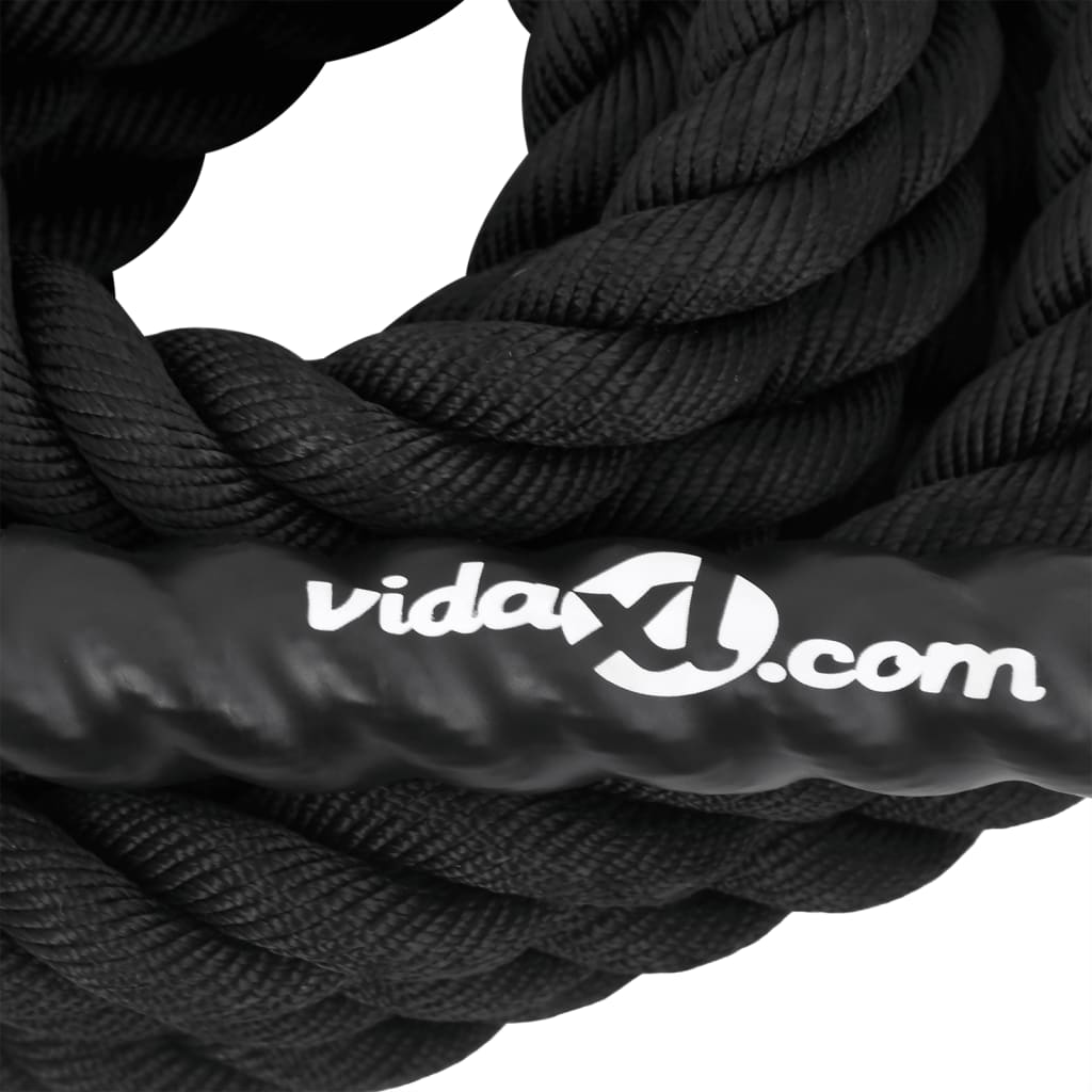 vidaXL Lina bojowa czarna 6 m 4,5 kg poliester