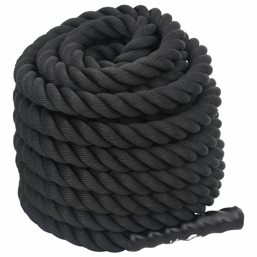 vidaXL Lina bojowa czarna 12 m 9 kg poliester