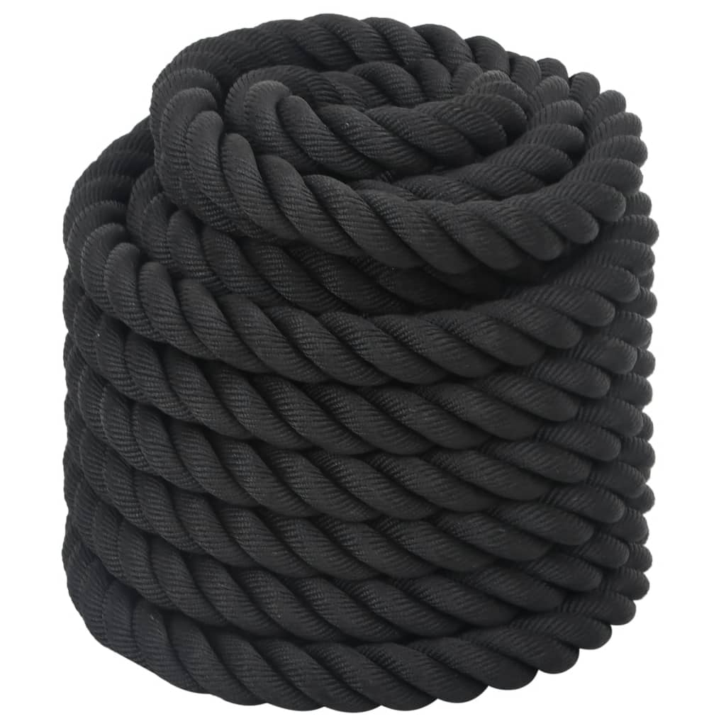 vidaXL Lina bojowa czarna 12 m 9 kg poliester