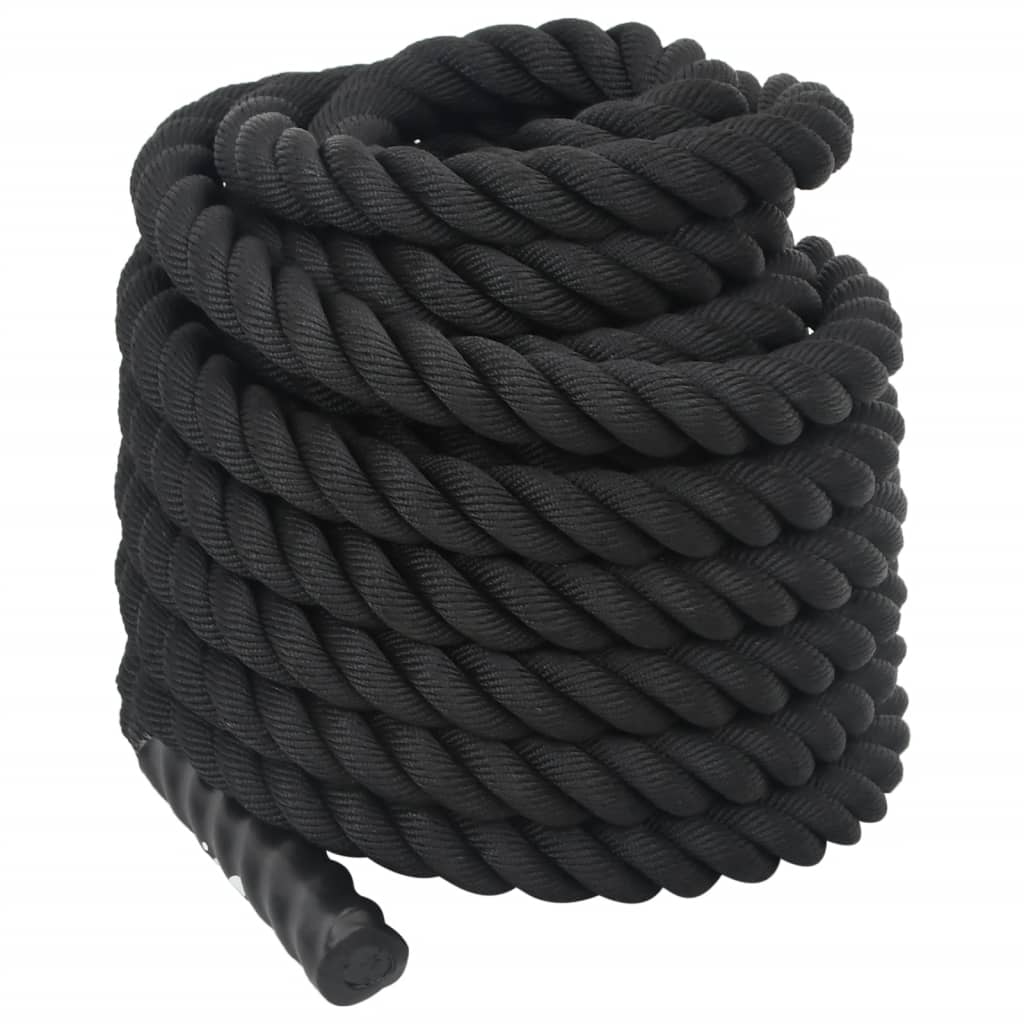 vidaXL Lina bojowa czarna 12 m 9 kg poliester
