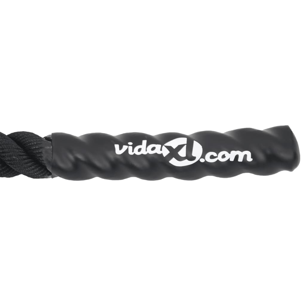 vidaXL Lina bojowa czarna 12 m 9 kg poliester