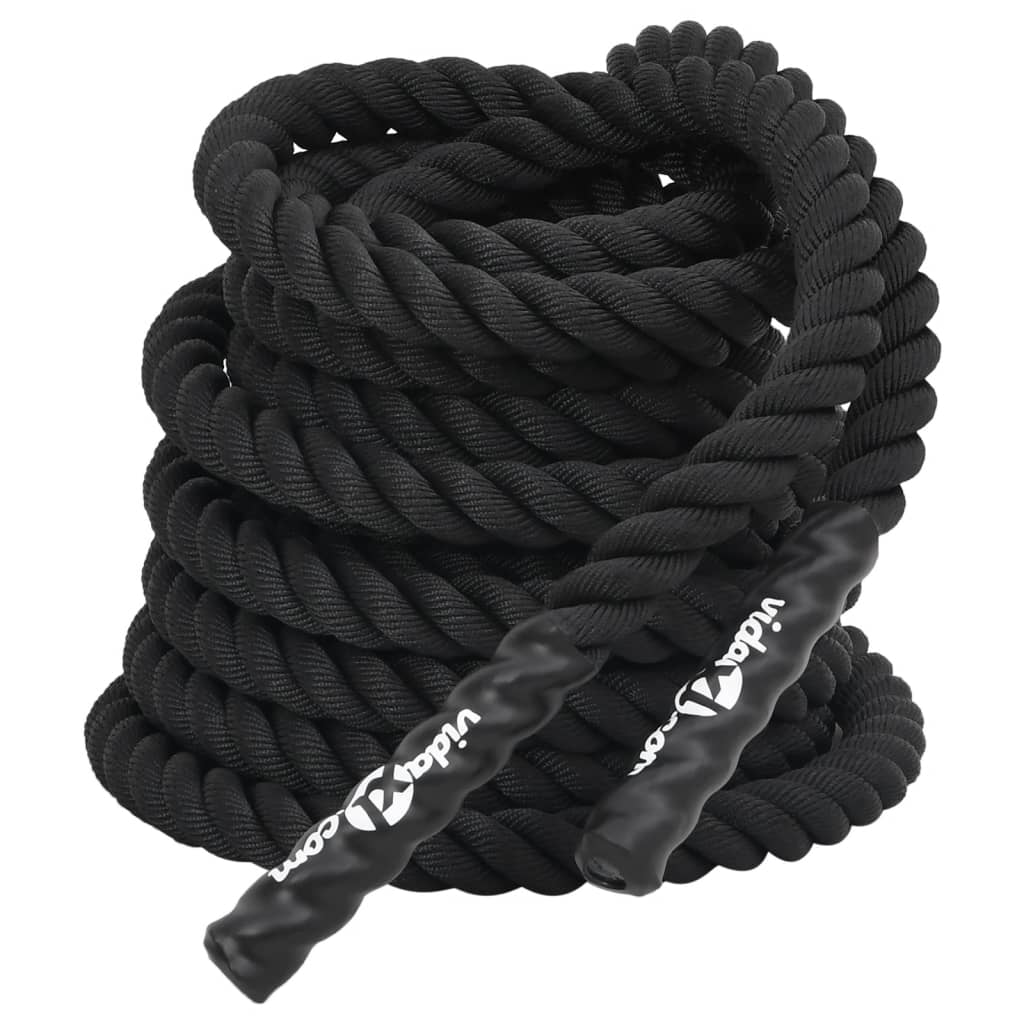 vidaXL Lina bojowa czarna 15 m 11 kg poliester