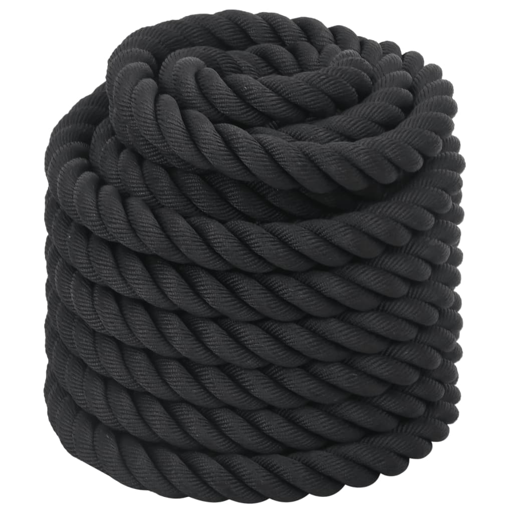 vidaXL Lina bojowa czarna 15 m 11 kg poliester