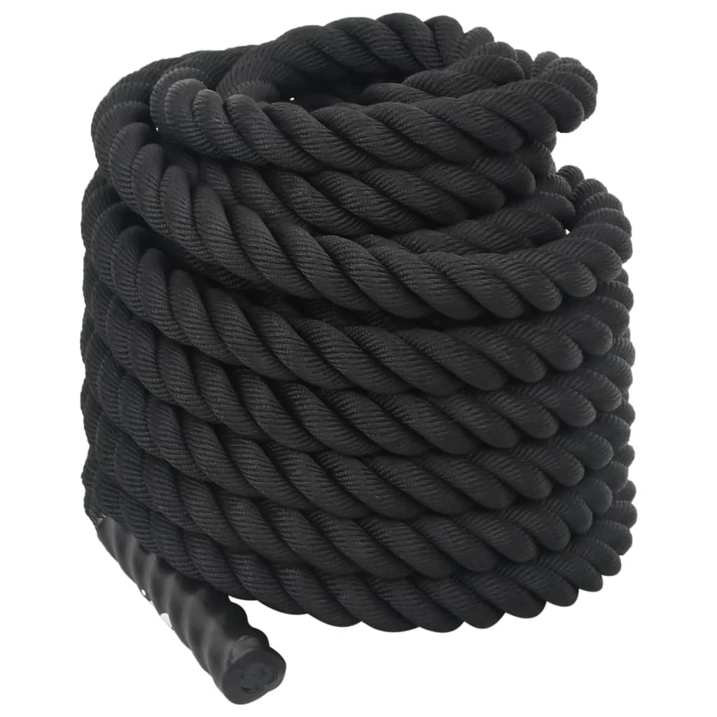 vidaXL Lina bojowa czarna 15 m 11 kg poliester