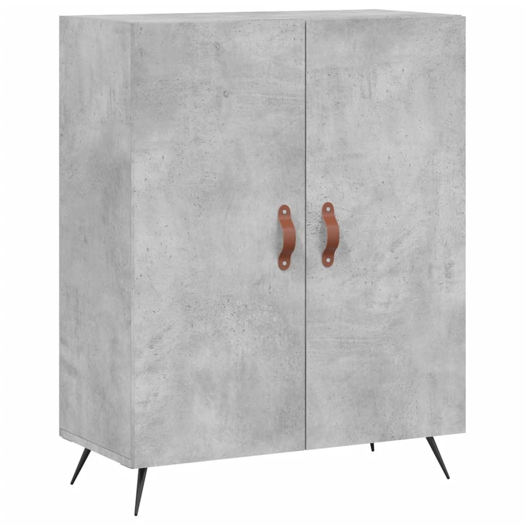 vidaXL Szafka, szarość betonu, 69,5x34x90 cm, materiał drewnopochodny