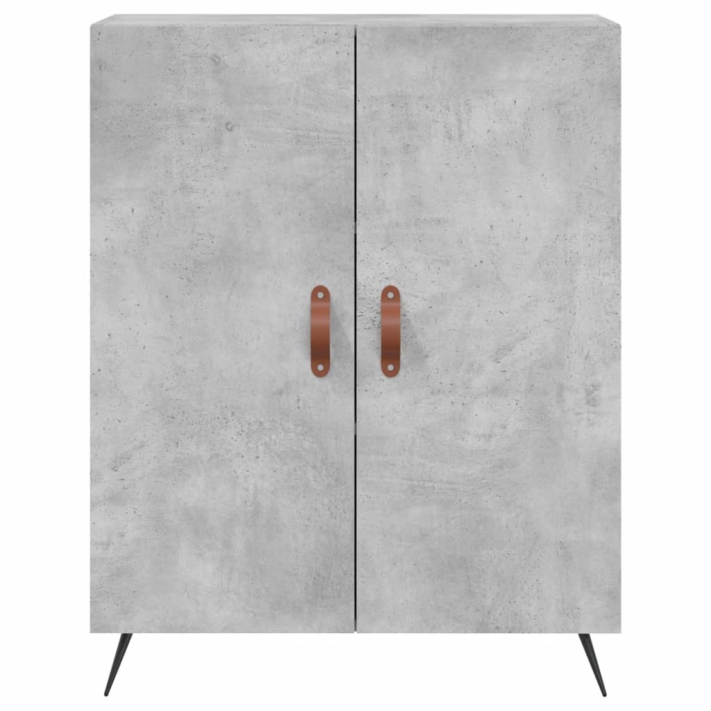 vidaXL Szafka, szarość betonu, 69,5x34x90 cm, materiał drewnopochodny
