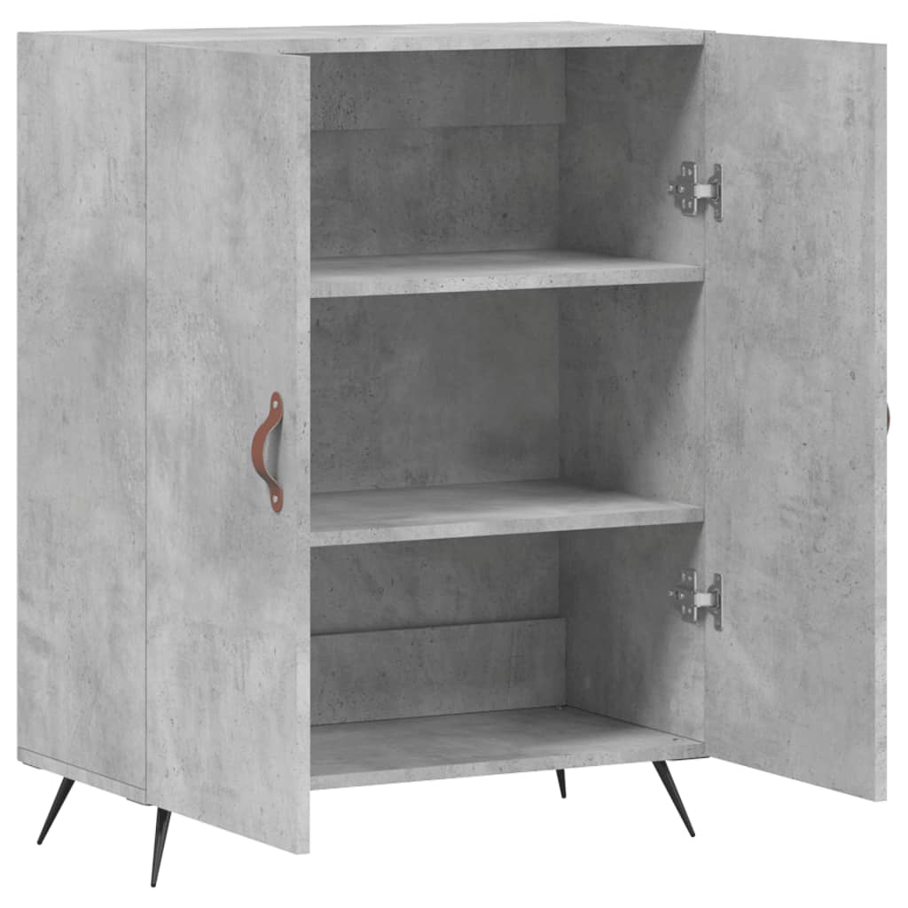 vidaXL Szafka, szarość betonu, 69,5x34x90 cm, materiał drewnopochodny