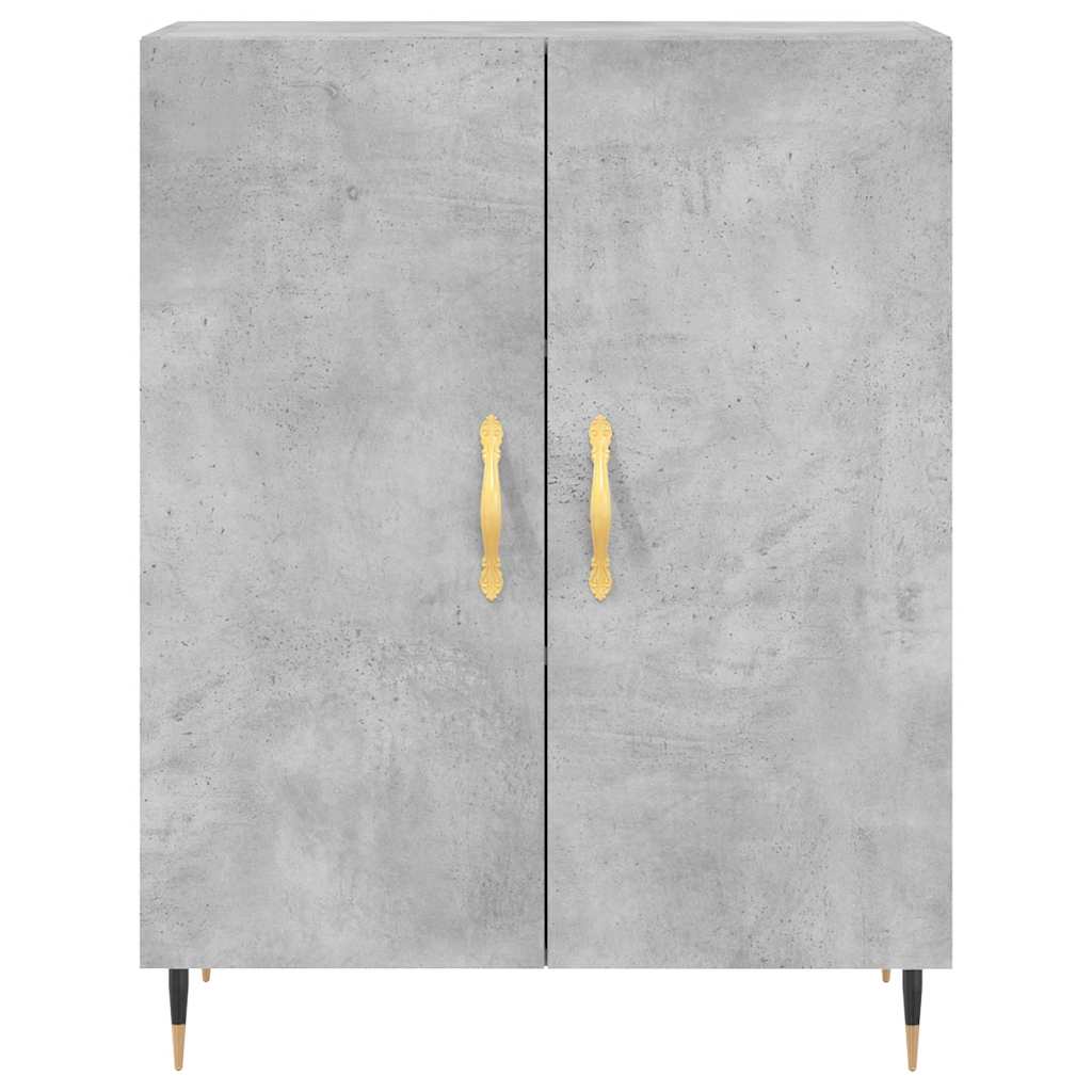 vidaXL Szafka, szarość betonu, 69,5x34x90 cm, materiał drewnopochodny